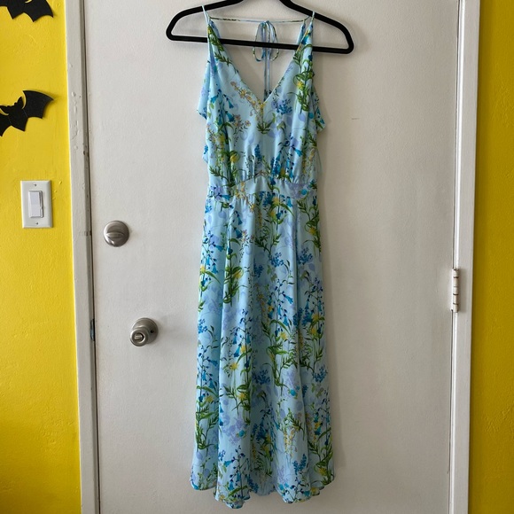 Adelyn Rae Floral Ruffle Back Midi Dress - Picture 4 of 13